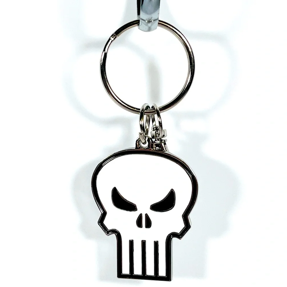 Marvel Punisher Skull Keychain/Bag Charm - Picture 1 of 7